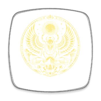 Egyptian Scarab - Square fridge magnet - white - Front
