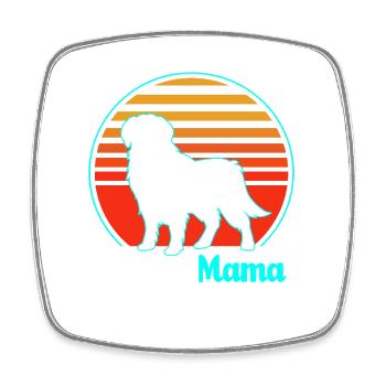 Golden Retriever Goldie Dog Dog Gift - Square fridge magnet - white - Front