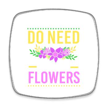Floristik Florist Blumenhändler Blumenstrauß - Viereckiger Kühlschrankmagnet - Weiß - Vorne