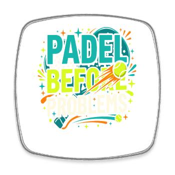 Padel-mädchen Padel-spieler Padel-tennis-geschenk - Viereckiger Kühlschrankmagnet - Weiß - Vorne