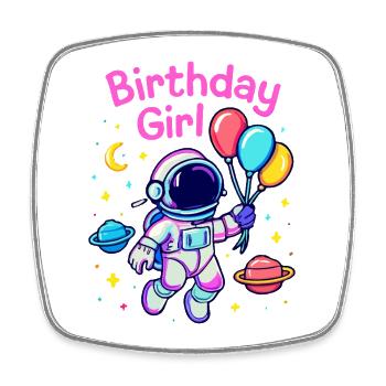 Birthday Girl - Square fridge magnet - white - Front