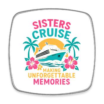 Nurses' Cruise: Unforgettable Memories - Square fridge magnet - white - Front