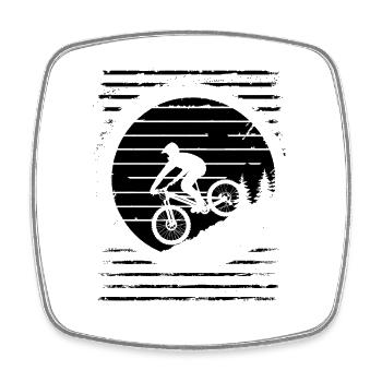 Graphismes de VTT - Magnet carré - blanc - Devant