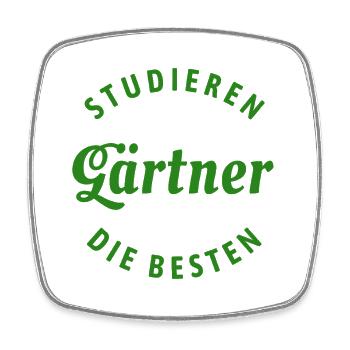 Studieren kann jeder - Gärtner Spruch - Viereckiger Kühlschrankmagnet - Weiß - Vorne