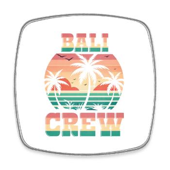 Bali Crew - Square fridge magnet - white - Front