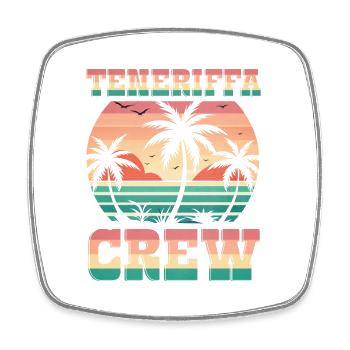 Tenerife Crew - Square fridge magnet - white - Front