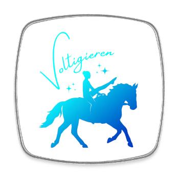 Vaulting Mill – Sport Outfit for Vaulters - Square fridge magnet - white - Front