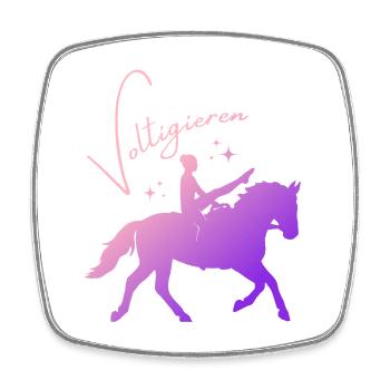 Vaulting Mill – Sport Outfit for Vaulters - Square fridge magnet - white - Front