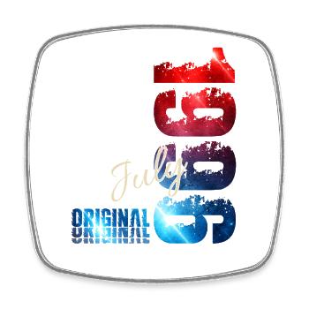 30. Geburtstag Geschenk Original Juli 1996 - Viereckiger Kühlschrankmagnet - Weiß - Vorne