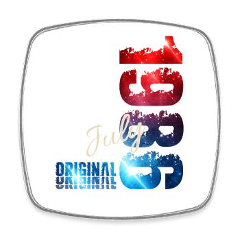 Cadeau du 40e anniversaire Original juillet 1986 - Magnet carré - blanc - Devant