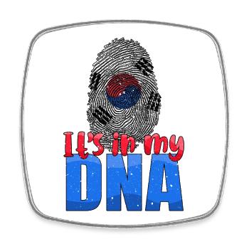 It's In My DNA Korean Roots Proud Korean - Square fridge magnet - white - Front