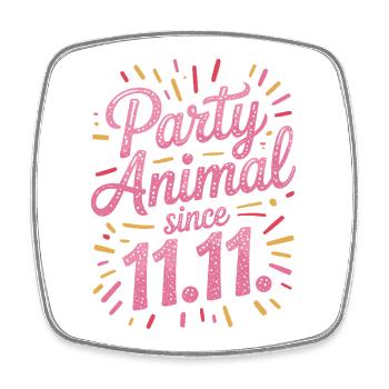 Karneval Party Kölner Animal Since 11.11. Köln - Square fridge magnet - white - Front