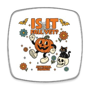Ist es schon Herbsttagundnachtgleiche Mabon Pagan - Viereckiger Kühlschrankmagnet - Weiß - Vorne