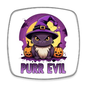 Kawaii Chibi Cat Halloween Motif | Anime Manga - Square fridge magnet - white - Front