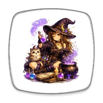 Magical Girl – Potion magique pleine de fantaisie - Magnet carré - blanc - Devant