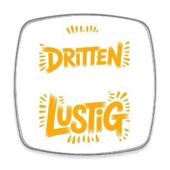 Bier Nach Dem Dritten Bier Lustig JGA Party Malle - Viereckiger Kühlschrankmagnet - Weiß - Vorne