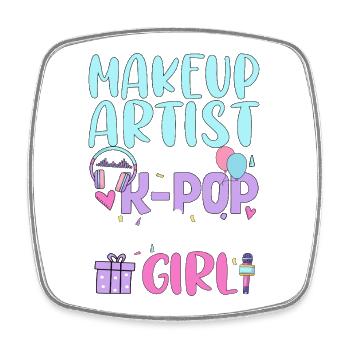 Favorite Uncle of The K-Pop Birthday Girl - Square fridge magnet - white - Front