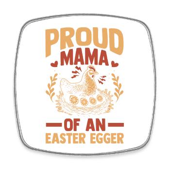 Chicken Mother Mom Rooster Flock Poultry Farmer - Viereckiger Kühlschrankmagnet - Weiß - Vorne