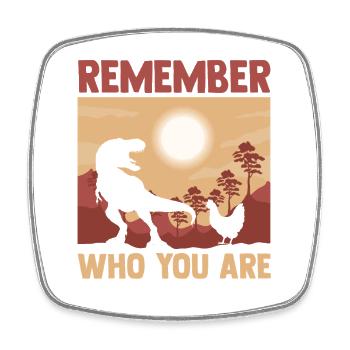 Farmer Rooster Flock Poultry Chicken - Viereckiger Kühlschrankmagnet - Weiß - Vorne
