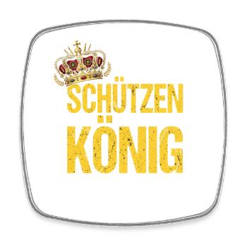 König der Schützen - Viereckiger Kühlschrankmagnet - Weiß - Vorne