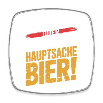 Bier Karneval Fasching Köln Helau oder Alaaf Bier - Viereckiger Kühlschrankmagnet - Weiß - Vorne