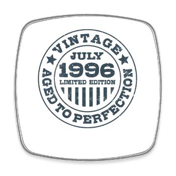 Vintage juillet 1996 Édition limitée Circle - Magnet carré - blanc - Devant