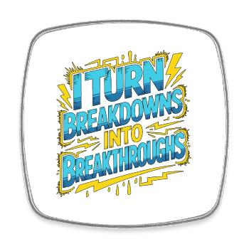 Industrial Electrician I Turn Breakdowns Repair - Square fridge magnet - white - Front