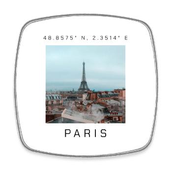 Paris - Magnet carré - blanc - Devant