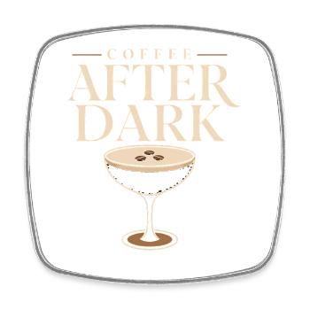 Espresso-martini-social-club-cocktail-geschenk - Viereckiger Kühlschrankmagnet - Weiß - Vorne