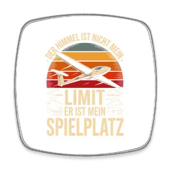  Der Himmel Ist Nicht Mein Limit Er Ist Mein - Viereckiger Kühlschrankmagnet - Weiß - Vorne