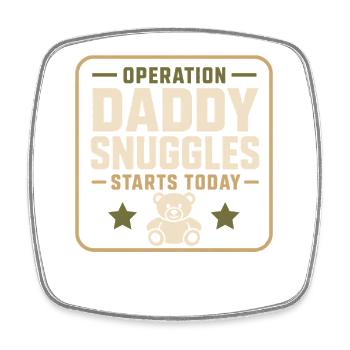 Bienvenue à la maison, Papa Retour militaire - Magnet carré - blanc - Devant