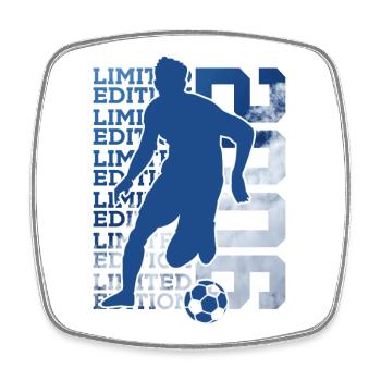 LIMITED EDITION 2006 FUßBALL 20. GEBURTSTAG - Viereckiger Kühlschrankmagnet - Weiß - Vorne