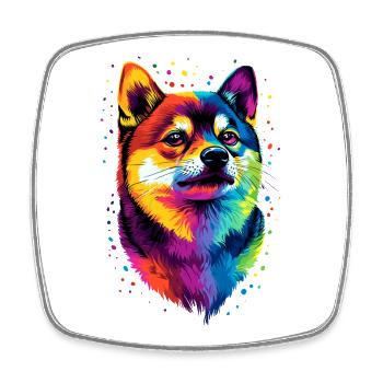 Shiba Inu Dog Japanese Dog Breed Japan Shibas - Square fridge magnet - white - Front