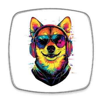 Shiba Inu Dog Japanese Dog Breed Japan Shibas - Square fridge magnet - white - Front