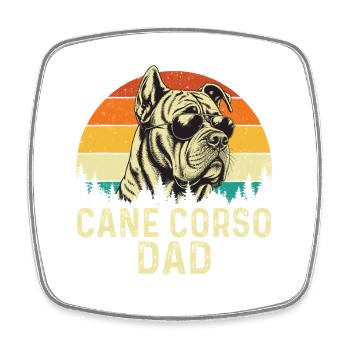 Cane Corso Dad Italian Mastiff Owner - Square fridge magnet - white - Front