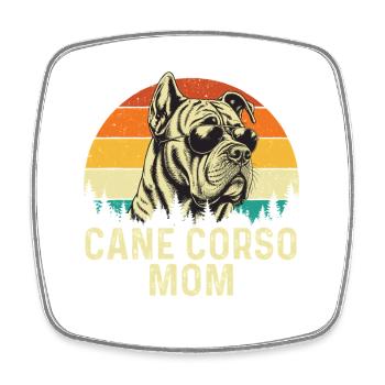 Cane Corso Mom Italian Mastiff Owner - Square fridge magnet - white - Front