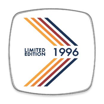 1996 Limited Edition Birthday Man Wife - Square fridge magnet - white - Front