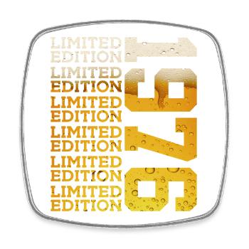 BIÈRE ÉDITION LIMITÉE 1976 50E ANNIVERSAIRE - Magnet carré - blanc - Devant