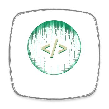 Programmers – Coding Developers & Computer Scientists - Square fridge magnet - white - Front