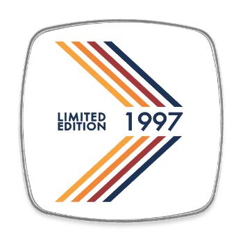 Édition limitée 1997 Anniversaire Homme Femme - Magnet carré - blanc - Devant