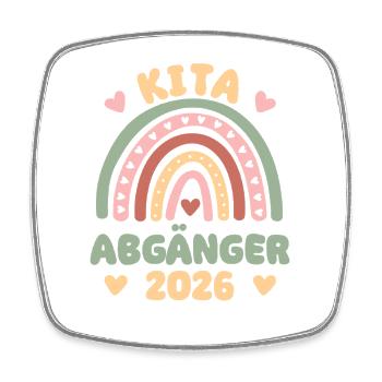  Kita Abgänger 2026 Eine Legende geht vom Gelände - Viereckiger Kühlschrankmagnet - Weiß - Vorne