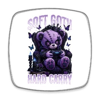 Pastel Goth Soft Goth Gaming Gamer - Square fridge magnet - white - Front