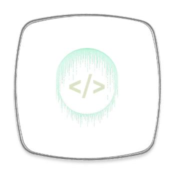 Programmers – Coding Developers & Computer Scientists - Square fridge magnet - white - Front