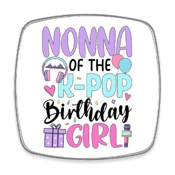 Nonna de The K-Pop Birthday Girl - Magnet carré - blanc - Devant