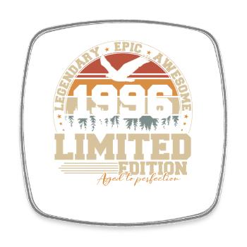 1996 Vintage Vintage Birthday Gift - Square fridge magnet - white - Front