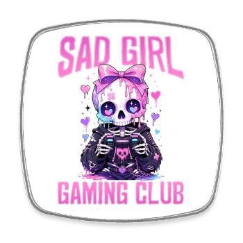 Pastel Goth Soft Goth Gaming Gamer - Square fridge magnet - white - Front