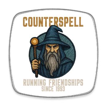 Counterspell Running Friendships Since 1993 - Square fridge magnet - white - Front