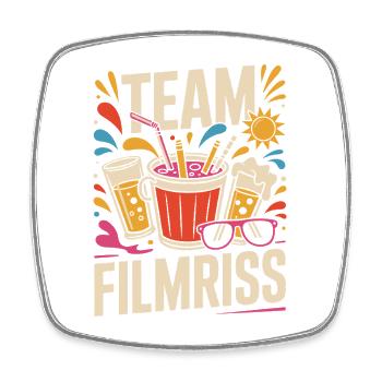 Mallorca Team Filmriss Party JGA Partycrew Malle - Square fridge magnet - white - Front