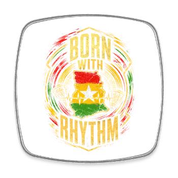 Ghana Ghanese Ghanesisch - Square fridge magnet - white - Front