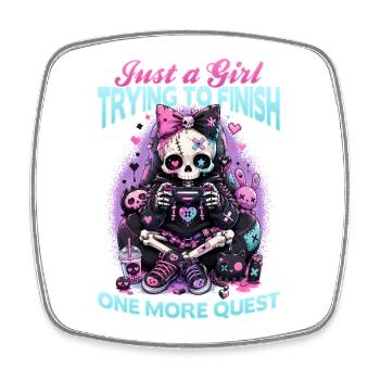 Pastel Goth Soft Goth Gaming Gamer - Magnet carré - blanc - Devant